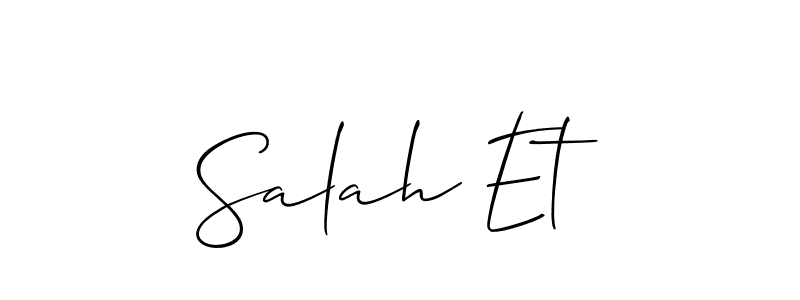 Check out images of Autograph of Salah Et name. Actor Salah Et Signature Style. Allison_Script is a professional sign style online. Salah Et signature style 2 images and pictures png