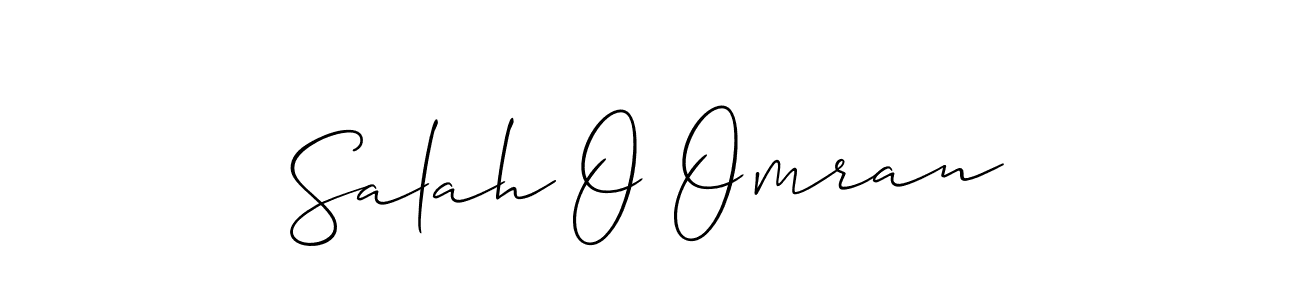 Salah O Omran stylish signature style. Best Handwritten Sign (Allison_Script) for my name. Handwritten Signature Collection Ideas for my name Salah O Omran. Salah O Omran signature style 2 images and pictures png