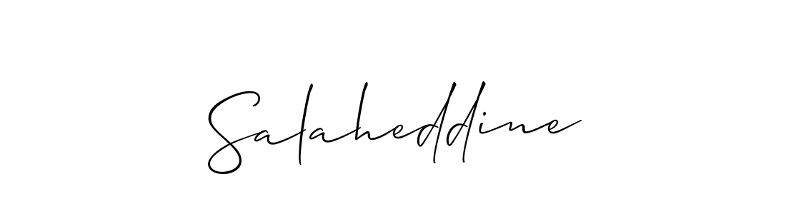 How to make Salaheddine name signature. Use Allison_Script style for creating short signs online. This is the latest handwritten sign. Salaheddine signature style 2 images and pictures png
