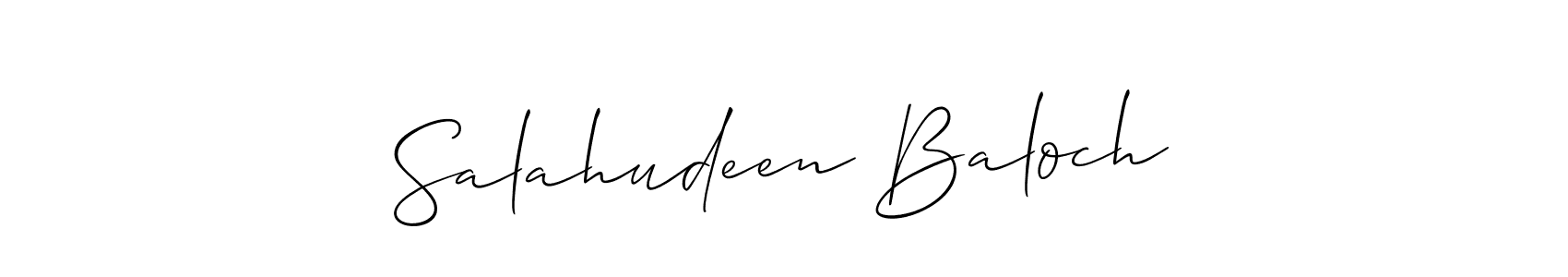 Salahudeen Baloch stylish signature style. Best Handwritten Sign (Allison_Script) for my name. Handwritten Signature Collection Ideas for my name Salahudeen Baloch. Salahudeen Baloch signature style 2 images and pictures png