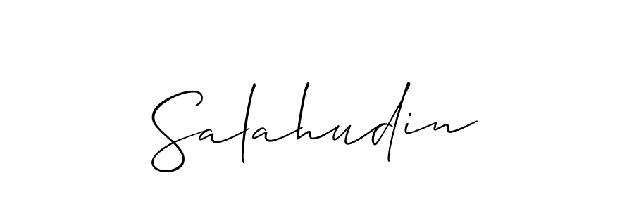 How to make Salahudin signature? Allison_Script is a professional autograph style. Create handwritten signature for Salahudin name. Salahudin signature style 2 images and pictures png