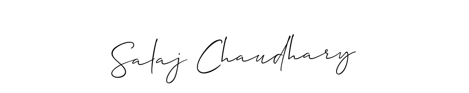 Make a beautiful signature design for name Salaj Chaudhary. Use this online signature maker to create a handwritten signature for free. Salaj Chaudhary signature style 2 images and pictures png