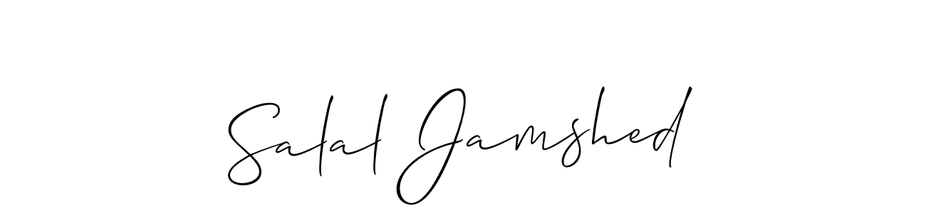 It looks lik you need a new signature style for name Salal Jamshed. Design unique handwritten (Allison_Script) signature with our free signature maker in just a few clicks. Salal Jamshed signature style 2 images and pictures png