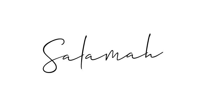 Salamah stylish signature style. Best Handwritten Sign (Allison_Script) for my name. Handwritten Signature Collection Ideas for my name Salamah. Salamah signature style 2 images and pictures png