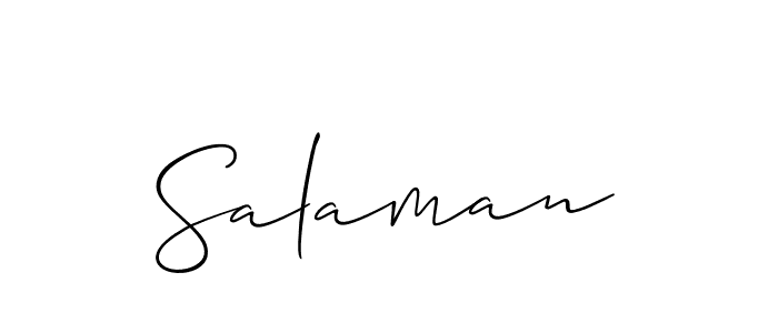 Also You can easily find your signature by using the search form. We will create Salaman name handwritten signature images for you free of cost using Allison_Script sign style. Salaman signature style 2 images and pictures png