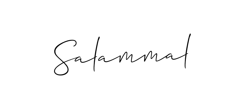 Create a beautiful signature design for name Salammal. With this signature (Allison_Script) fonts, you can make a handwritten signature for free. Salammal signature style 2 images and pictures png