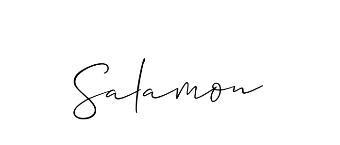 Make a beautiful signature design for name Salamon. Use this online signature maker to create a handwritten signature for free. Salamon signature style 2 images and pictures png