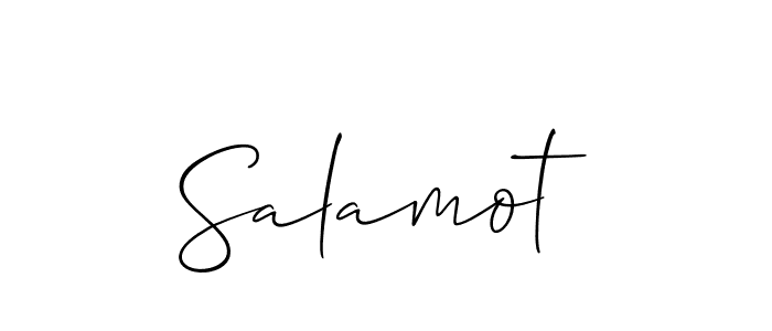 Create a beautiful signature design for name Salamot. With this signature (Allison_Script) fonts, you can make a handwritten signature for free. Salamot signature style 2 images and pictures png