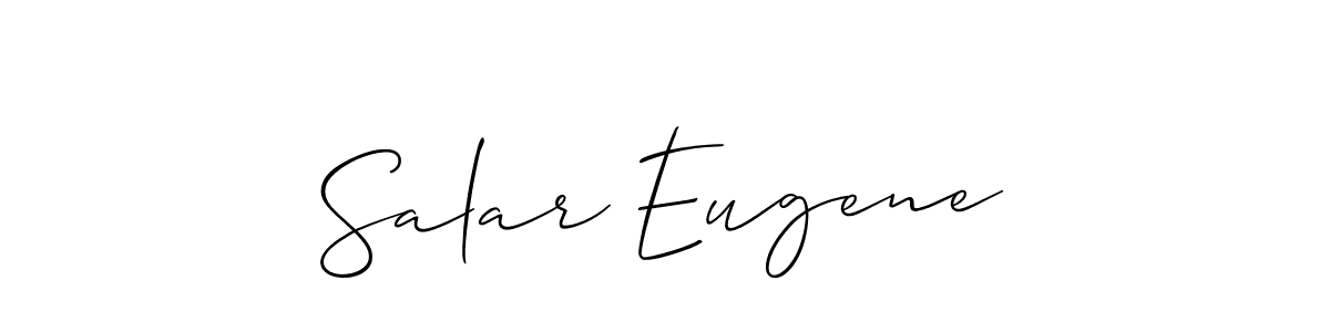 This is the best signature style for the Salar Eugene name. Also you like these signature font (Allison_Script). Mix name signature. Salar Eugene signature style 2 images and pictures png