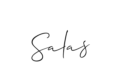 You should practise on your own different ways (Allison_Script) to write your name (Salas) in signature. don't let someone else do it for you. Salas signature style 2 images and pictures png