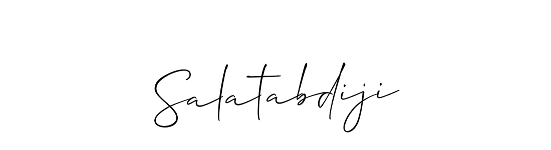 Once you've used our free online signature maker to create your best signature Allison_Script style, it's time to enjoy all of the benefits that Salatabdiji name signing documents. Salatabdiji signature style 2 images and pictures png