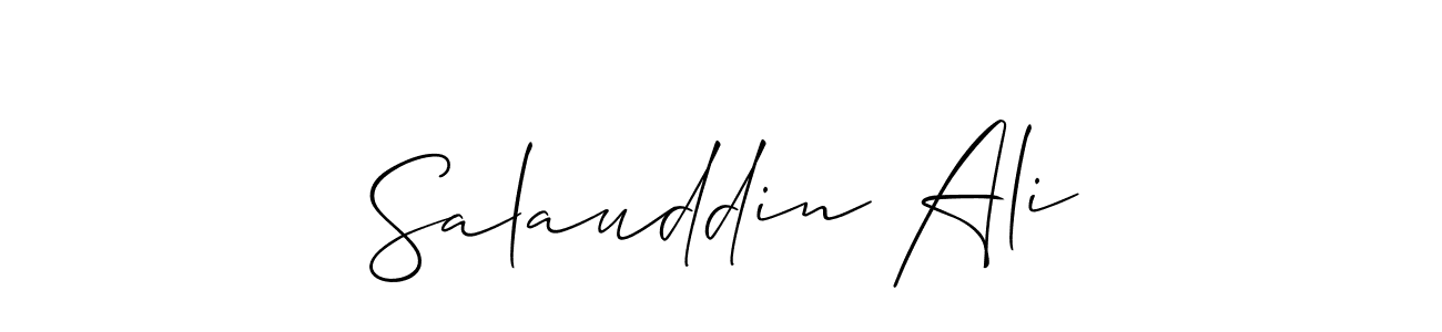 Similarly Allison_Script is the best handwritten signature design. Signature creator online .You can use it as an online autograph creator for name Salauddin Ali. Salauddin Ali signature style 2 images and pictures png
