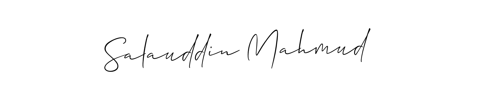 Design your own signature with our free online signature maker. With this signature software, you can create a handwritten (Allison_Script) signature for name Salauddin Mahmud. Salauddin Mahmud signature style 2 images and pictures png