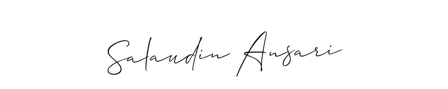 This is the best signature style for the Salaudin Ansari name. Also you like these signature font (Allison_Script). Mix name signature. Salaudin Ansari signature style 2 images and pictures png
