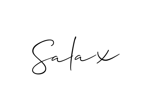 Once you've used our free online signature maker to create your best signature Allison_Script style, it's time to enjoy all of the benefits that Salax name signing documents. Salax signature style 2 images and pictures png