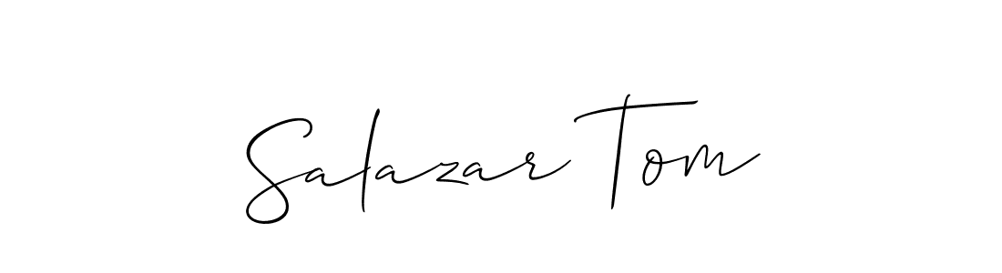 Check out images of Autograph of Salazar Tom name. Actor Salazar Tom Signature Style. Allison_Script is a professional sign style online. Salazar Tom signature style 2 images and pictures png