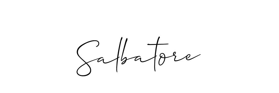 Make a short Salbatore signature style. Manage your documents anywhere anytime using Allison_Script. Create and add eSignatures, submit forms, share and send files easily. Salbatore signature style 2 images and pictures png