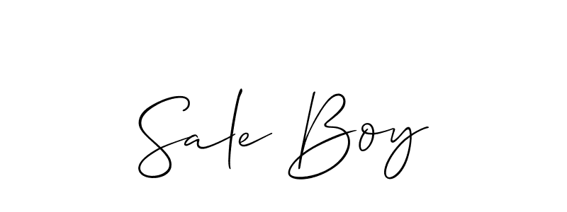 How to make Sale Boy signature? Allison_Script is a professional autograph style. Create handwritten signature for Sale Boy name. Sale Boy signature style 2 images and pictures png