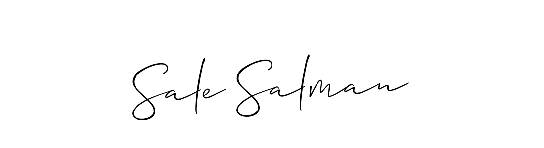 Also we have Sale Salman name is the best signature style. Create professional handwritten signature collection using Allison_Script autograph style. Sale Salman signature style 2 images and pictures png