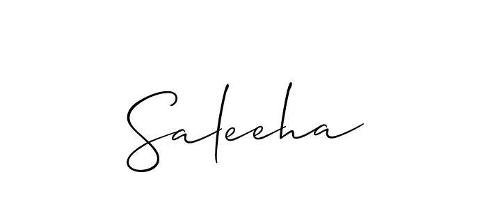 Similarly Allison_Script is the best handwritten signature design. Signature creator online .You can use it as an online autograph creator for name Saleeha. Saleeha signature style 2 images and pictures png