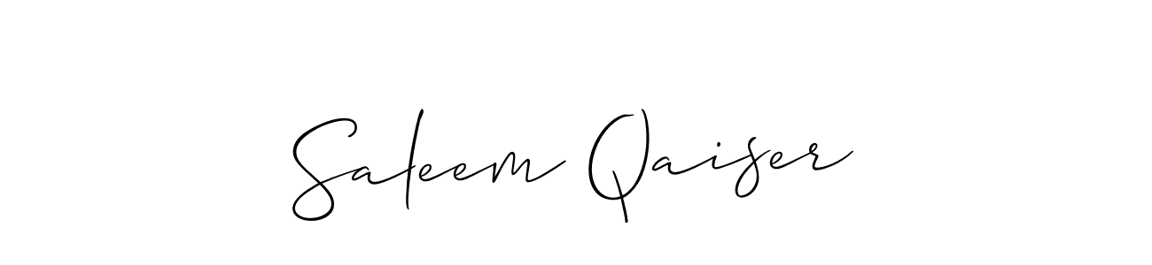 Also You can easily find your signature by using the search form. We will create Saleem Qaiser name handwritten signature images for you free of cost using Allison_Script sign style. Saleem Qaiser signature style 2 images and pictures png