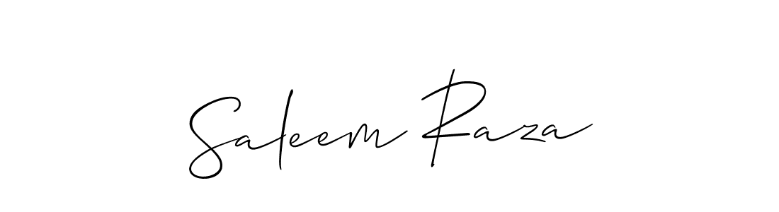 Saleem Raza stylish signature style. Best Handwritten Sign (Allison_Script) for my name. Handwritten Signature Collection Ideas for my name Saleem Raza. Saleem Raza signature style 2 images and pictures png