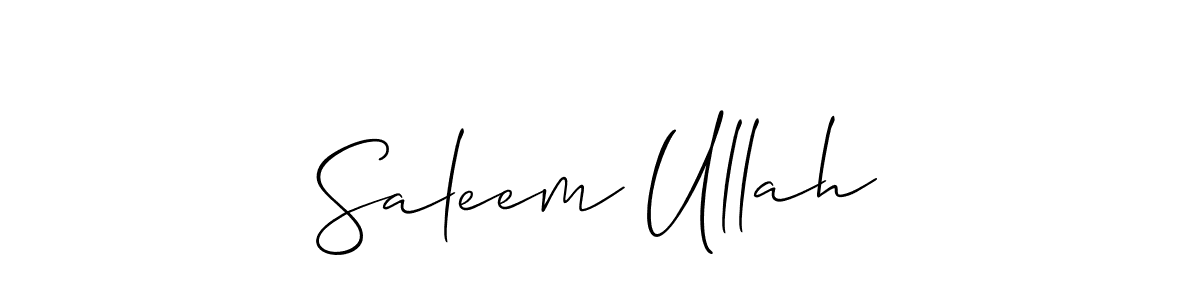 Make a beautiful signature design for name Saleem Ullah. Use this online signature maker to create a handwritten signature for free. Saleem Ullah signature style 2 images and pictures png