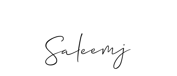 You should practise on your own different ways (Allison_Script) to write your name (Saleemj) in signature. don't let someone else do it for you. Saleemj signature style 2 images and pictures png
