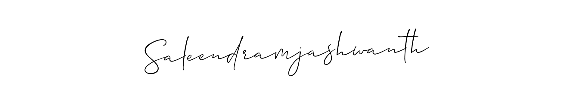 It looks lik you need a new signature style for name Saleendramjashwanth. Design unique handwritten (Allison_Script) signature with our free signature maker in just a few clicks. Saleendramjashwanth signature style 2 images and pictures png