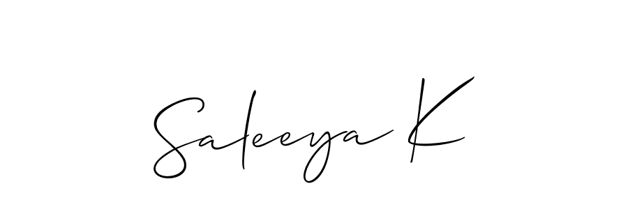 Check out images of Autograph of Saleeya K name. Actor Saleeya K Signature Style. Allison_Script is a professional sign style online. Saleeya K signature style 2 images and pictures png