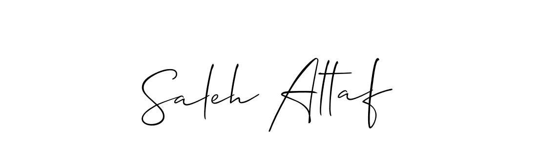 Allison_Script is a professional signature style that is perfect for those who want to add a touch of class to their signature. It is also a great choice for those who want to make their signature more unique. Get Saleh Altaf name to fancy signature for free. Saleh Altaf signature style 2 images and pictures png