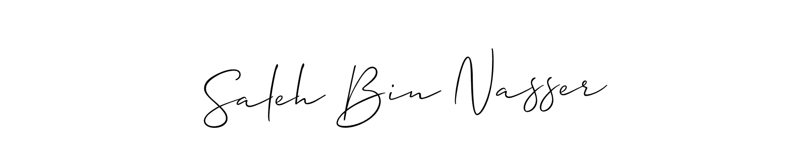 It looks lik you need a new signature style for name Saleh Bin Nasser. Design unique handwritten (Allison_Script) signature with our free signature maker in just a few clicks. Saleh Bin Nasser signature style 2 images and pictures png