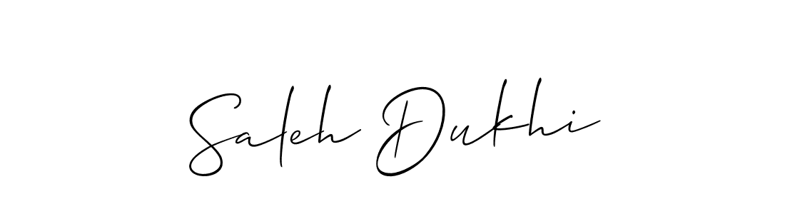 Check out images of Autograph of Saleh Dukhi name. Actor Saleh Dukhi Signature Style. Allison_Script is a professional sign style online. Saleh Dukhi signature style 2 images and pictures png