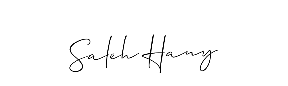 How to make Saleh Hany signature? Allison_Script is a professional autograph style. Create handwritten signature for Saleh Hany name. Saleh Hany signature style 2 images and pictures png