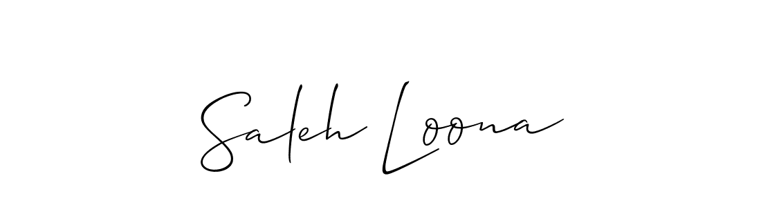 See photos of Saleh Loona official signature by Spectra . Check more albums & portfolios. Read reviews & check more about Allison_Script font. Saleh Loona signature style 2 images and pictures png