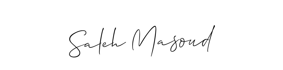 This is the best signature style for the Saleh Masoud name. Also you like these signature font (Allison_Script). Mix name signature. Saleh Masoud signature style 2 images and pictures png