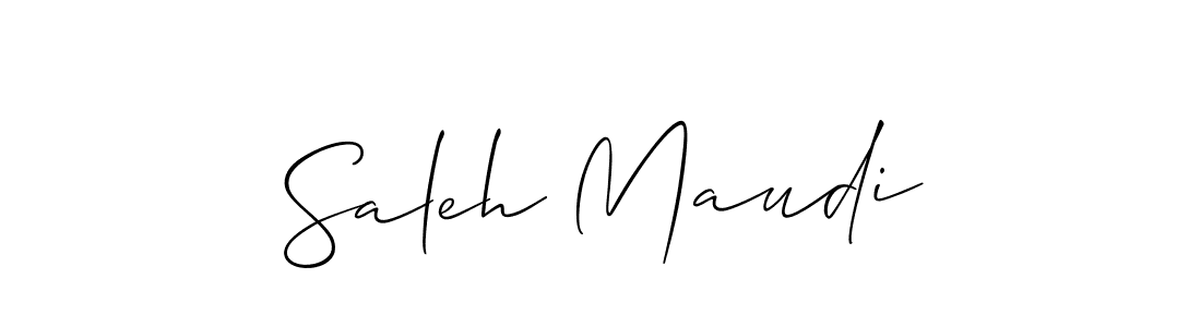 Best and Professional Signature Style for Saleh Maudi. Allison_Script Best Signature Style Collection. Saleh Maudi signature style 2 images and pictures png