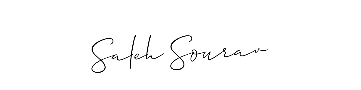 It looks lik you need a new signature style for name Saleh Sourav. Design unique handwritten (Allison_Script) signature with our free signature maker in just a few clicks. Saleh Sourav signature style 2 images and pictures png