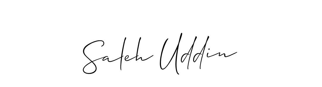 Also we have Saleh Uddin name is the best signature style. Create professional handwritten signature collection using Allison_Script autograph style. Saleh Uddin signature style 2 images and pictures png