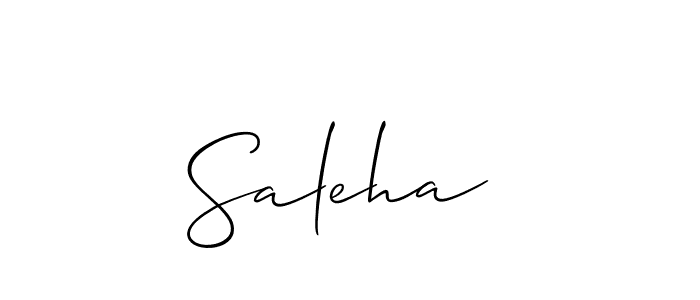 Best and Professional Signature Style for Saleha . Allison_Script Best Signature Style Collection. Saleha  signature style 2 images and pictures png