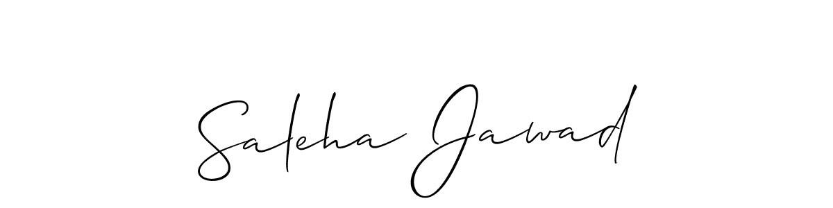 How to make Saleha Jawad signature? Allison_Script is a professional autograph style. Create handwritten signature for Saleha Jawad name. Saleha Jawad signature style 2 images and pictures png