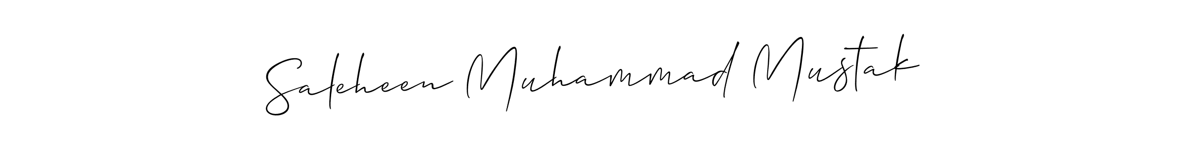 The best way (Allison_Script) to make a short signature is to pick only two or three words in your name. The name Saleheen Muhammad Mustak include a total of six letters. For converting this name. Saleheen Muhammad Mustak signature style 2 images and pictures png