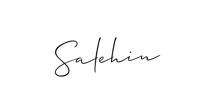 Salehin stylish signature style. Best Handwritten Sign (Allison_Script) for my name. Handwritten Signature Collection Ideas for my name Salehin. Salehin signature style 2 images and pictures png