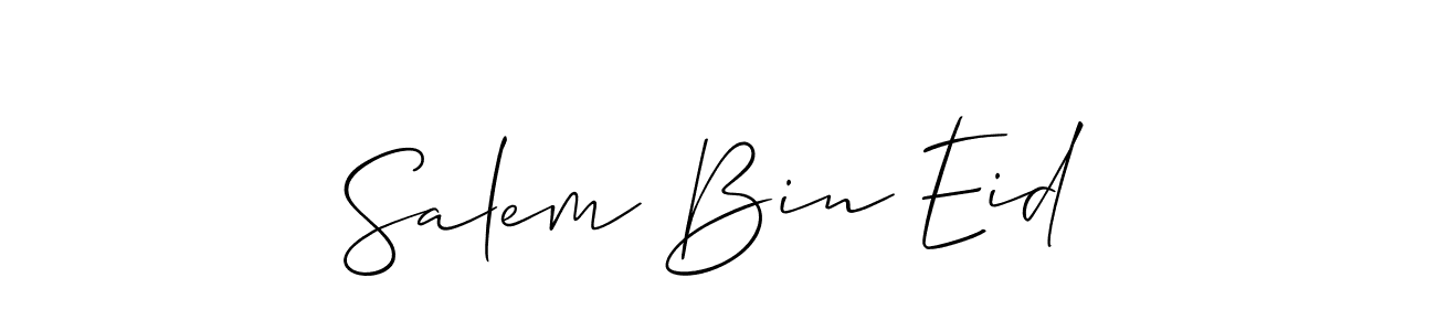 Make a beautiful signature design for name Salem Bin Eid. With this signature (Allison_Script) style, you can create a handwritten signature for free. Salem Bin Eid signature style 2 images and pictures png