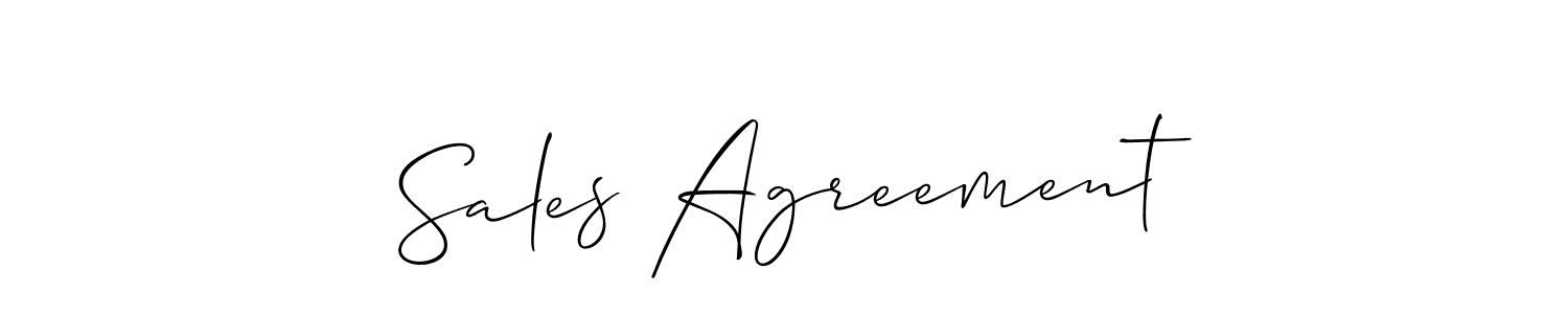 You should practise on your own different ways (Allison_Script) to write your name (Sales Agreement) in signature. don't let someone else do it for you. Sales Agreement signature style 2 images and pictures png