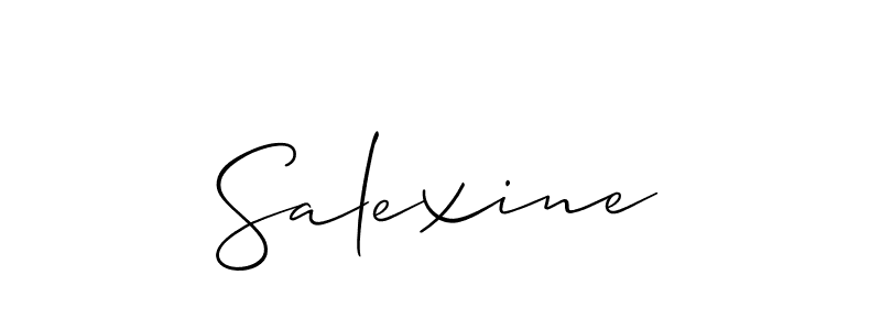 Make a beautiful signature design for name Salexine. Use this online signature maker to create a handwritten signature for free. Salexine signature style 2 images and pictures png