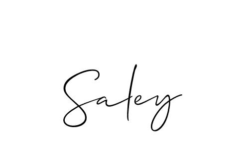 Best and Professional Signature Style for Saley. Allison_Script Best Signature Style Collection. Saley signature style 2 images and pictures png
