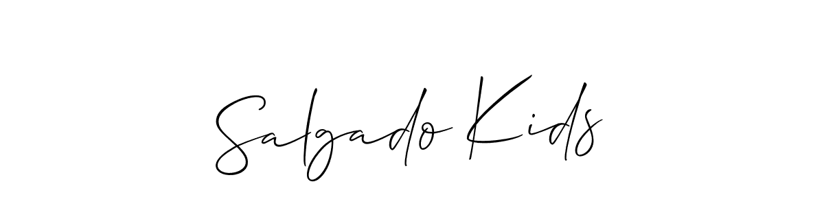 You can use this online signature creator to create a handwritten signature for the name Salgado Kids. This is the best online autograph maker. Salgado Kids signature style 2 images and pictures png