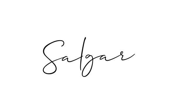 How to Draw Salgar signature style? Allison_Script is a latest design signature styles for name Salgar. Salgar signature style 2 images and pictures png