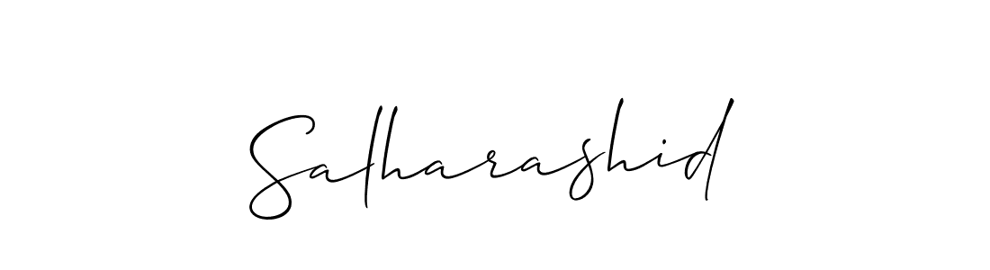 Salharashid stylish signature style. Best Handwritten Sign (Allison_Script) for my name. Handwritten Signature Collection Ideas for my name Salharashid. Salharashid signature style 2 images and pictures png